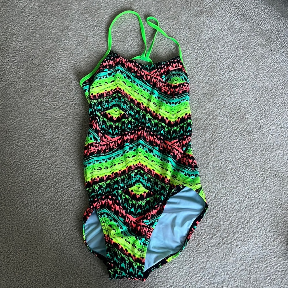 Neon nike one piece swimsuit
